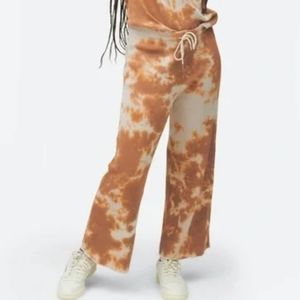 MATE THE LABEL Ginger Tie Dye Thermal Wide Leg Pants